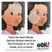 Ooh! Face Painting Stencil | Blocks Optical Illusion (C08)