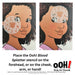 Ooh! Face Painting Stencil | Blood Splatter (S15)