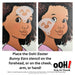 Ooh! Face Painting Stencil | Easter Bunny Ears (M08)