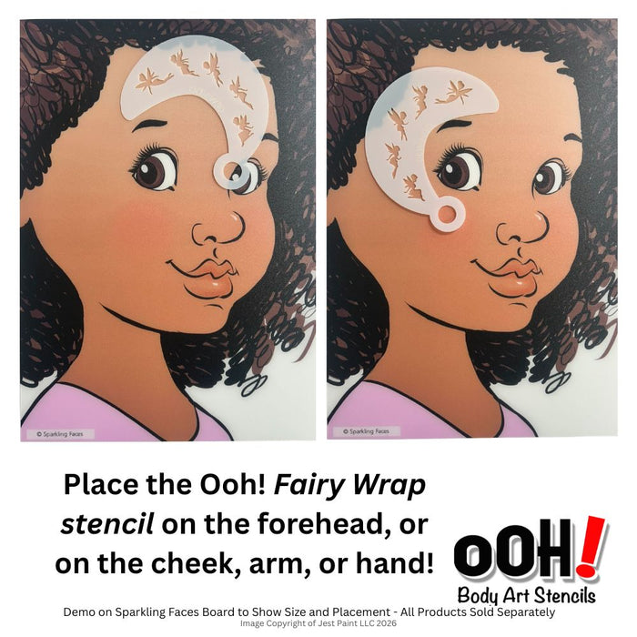 Ooh! Face Painting Stencil | Fairy Wrap (W30)