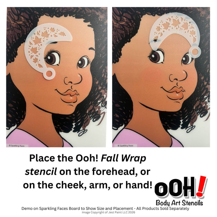 Ooh! Face Painting Stencil | Fall Wrap (W17)