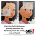 Ooh! Face Painting Stencil | Halloween Mummy (T61)