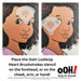 Ooh! Face Painting Stencil | LodieUp HEART Brushstrokes (SB04)