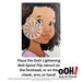 Ooh! Face Painting Stencil | Lightening Bolt Spiral Flip (C38)