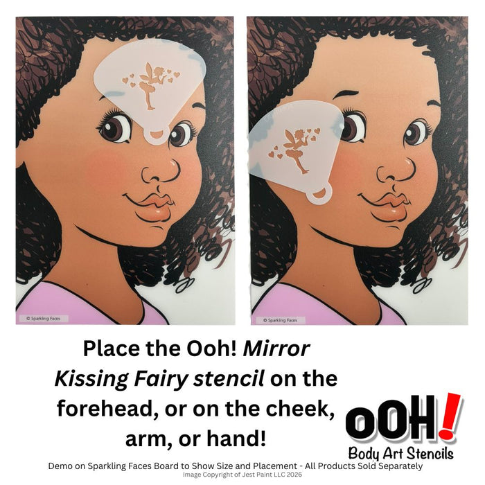 Ooh! Face Painting Stencil | Mirror Kissing Fairy (M04)