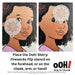 Ooh! Face Painting Stencil | Starry Fireworks Flip (C36)