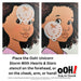 Ooh! Face Painting Stencil | Unicorn Storm with Hearts and Stars (R01)