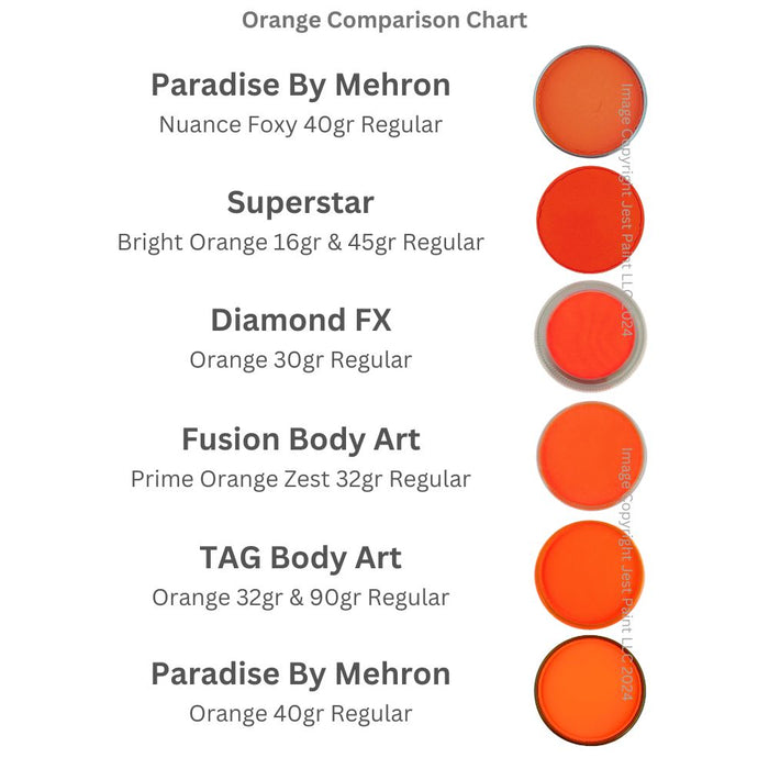 Paradise Face Paint By Mehron - Nuance Foxy 40gr