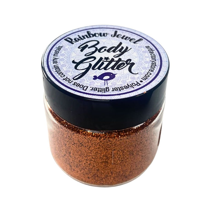 Art Factory | Rainbow Jewel Body Glitter - Orange (1oz Jar)