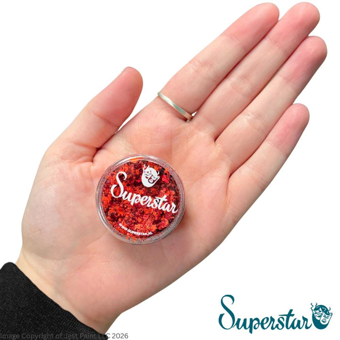 Superstar | Chunky Glitter Cream - Orange and Red (10gr Jar)
