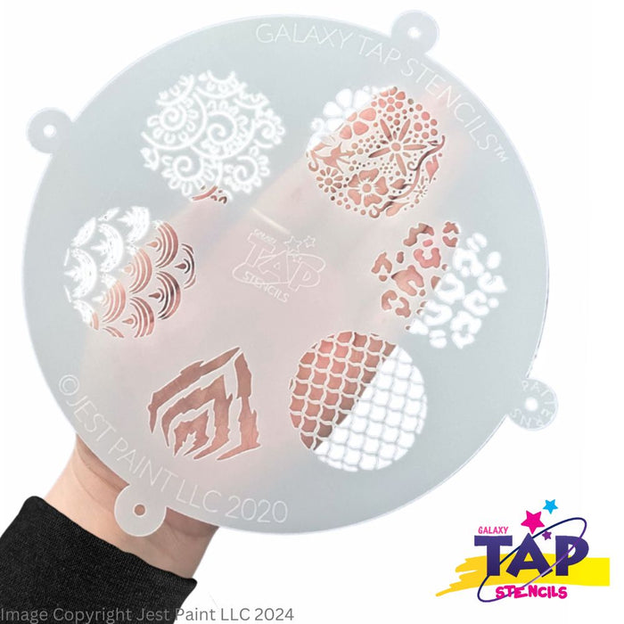 Galaxy TAP Face Painting Stencil - Patterns