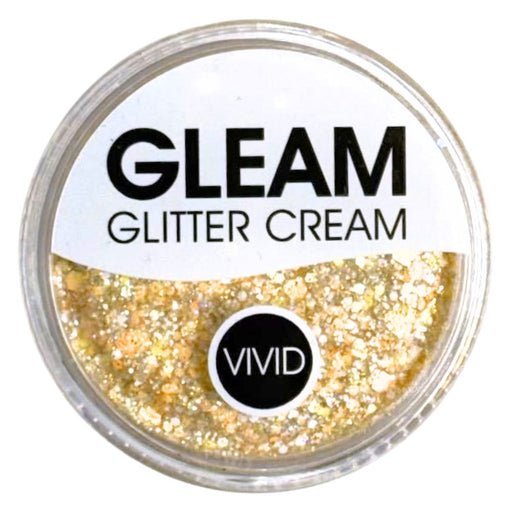 VIVID Glitter |  GLEAM Glitter Cream | Large Pastel Glow - PEACH FUZZ (30gr)