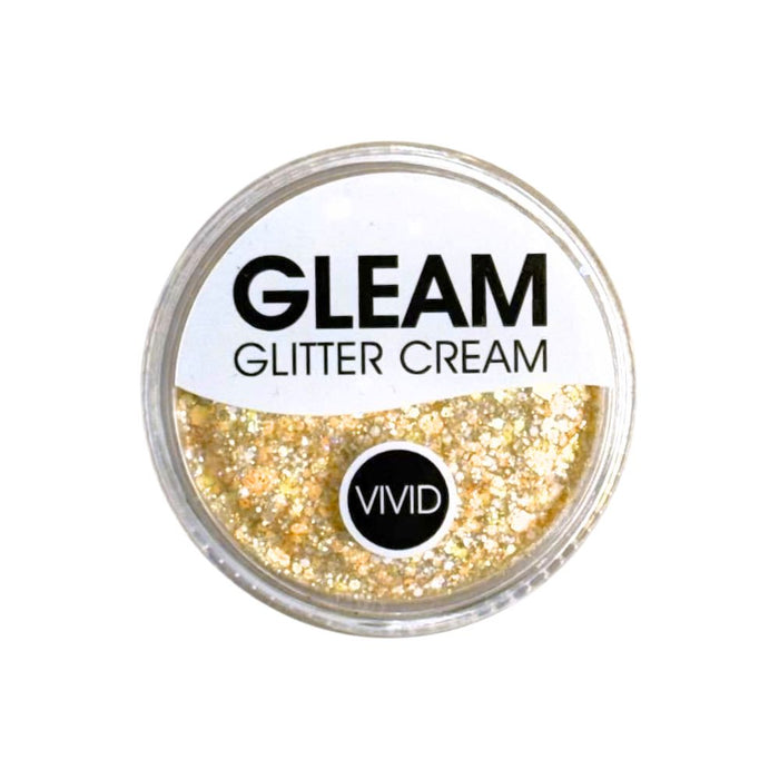 VIVID Glitter |  GLEAM Glitter Cream | Small Pastel Glow - PEACH FUZZ (10gr)