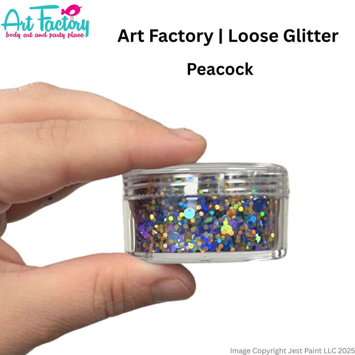 Art Factory | Loose Chunky Glitter - Peacock (30ml jar)