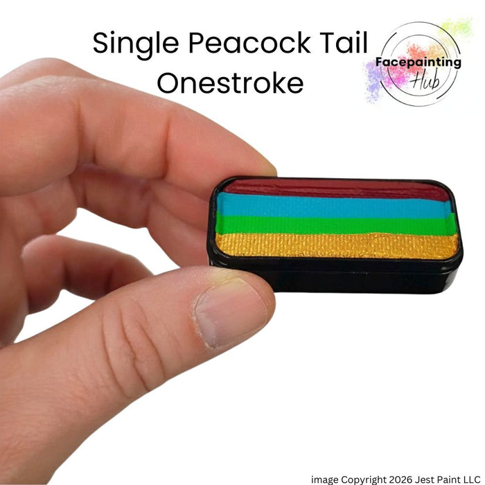 Facepainting Hub |  OneStroke Palette Single Refill -  PEACOCK TAIL -  14gr