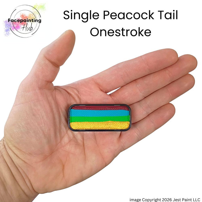 Facepainting Hub |  OneStroke Palette Single Refill -  PEACOCK TAIL -  14gr