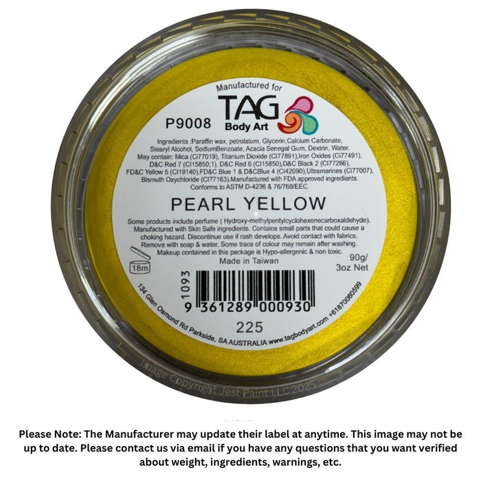 TAG Face Paint - Pearl Yellow 90gr