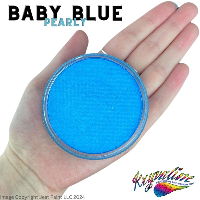 Kryvaline Face Paint (Creamy line) - Pearly Baby Blue 30gr - Discontinuing Color