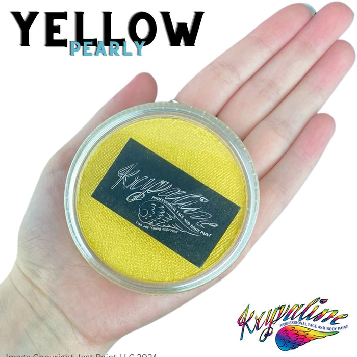Kryvaline Face Paint (Creamy line) - Pearly Yellow 30gr  - Overstock Sale!
