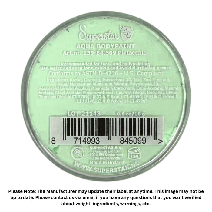 Superstar Face Paint | Pistacchio 509  - 16gr