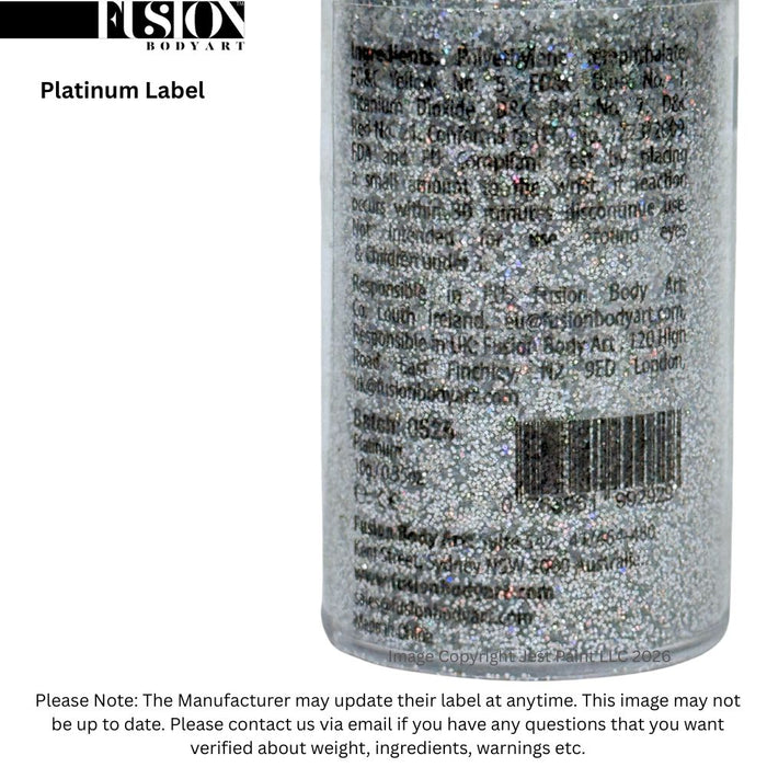 Fusion Body Art  - Face Painting Glitter | Platinum Pump - 10gm/0.35oz
