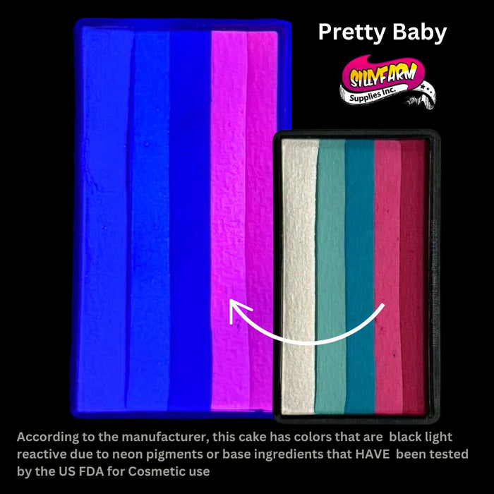 Silly Farm Face Paint | Arty Brush Cake -  PRETTY BABY 28gr   #7