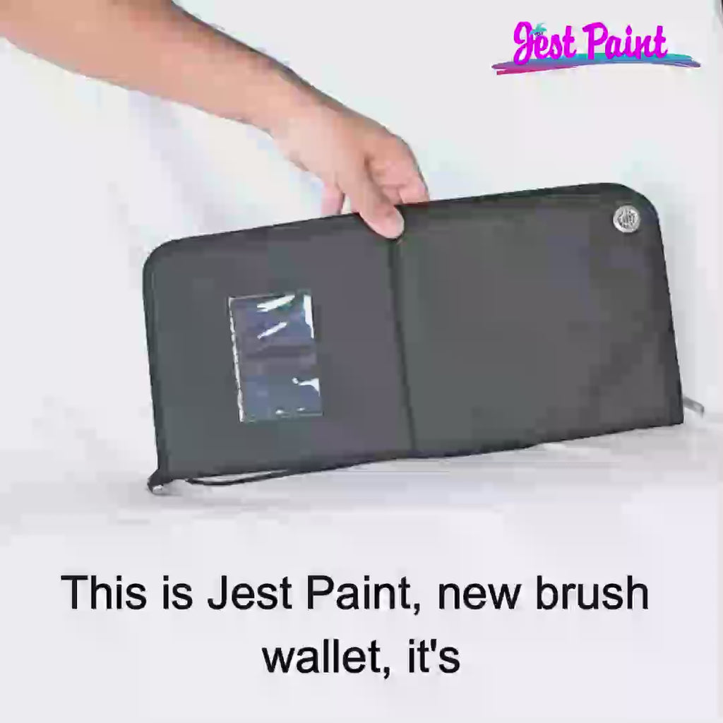 Jest Paint | Ultimate Face Painting Brush Wallet - ALL Black Version - VIDEO