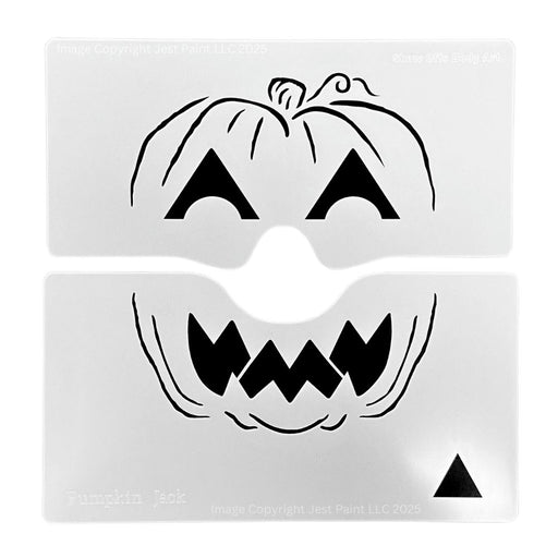 Stencil Eyes - Face Painting Stencil Set - Pumpkin Jack- O - Lantern - One Size Fits Most