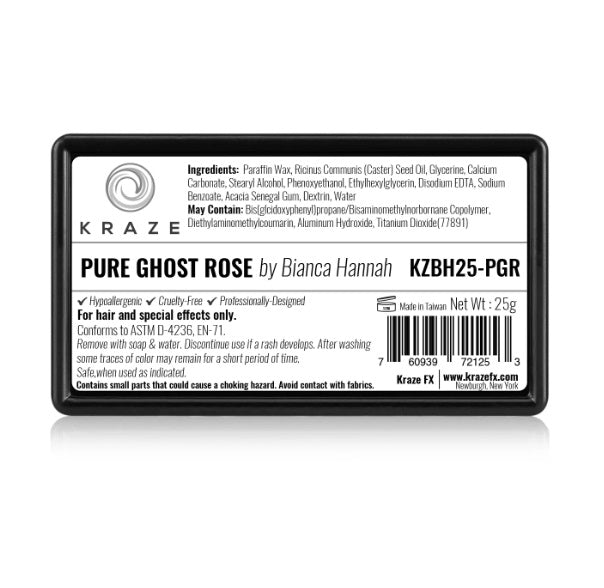 Kraze FX Face and Body Paints | Domed 1 Stroke Cake - Bianca's Pure Ghost Rose 25gr  (SFX - Non Cosmetic)