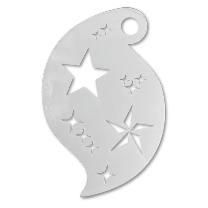 Ooh! Face Painting Stencil | 3D Star Storm (R04)