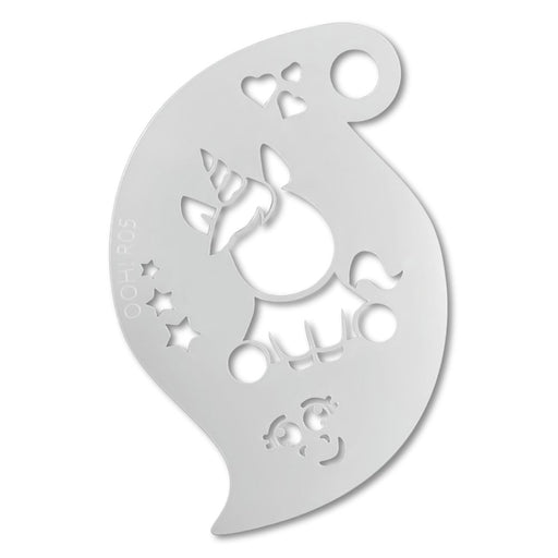 Ooh! Face Painting Stencil | Baby Unicorn Storm (R05)