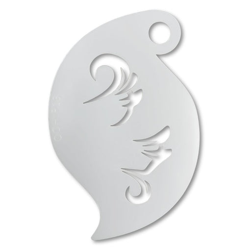 Ooh! Face Painting Stencil | Butterfly Wing Brushstrokes (R13)