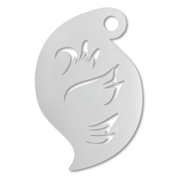 Ooh! Face Painting Stencil | Butterfly Wing Brushstrokes (R14) - DISCONTINUED