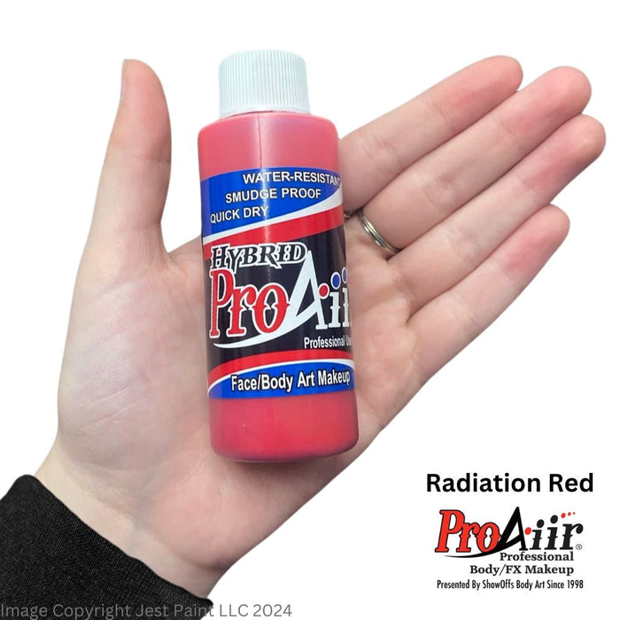 ProAiir ATOMIC Alcohol Based Hybrid Airbrush Paint 2oz - UV Radiation Red (SFX - Non Cosmetic)