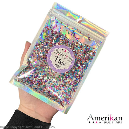 Amerikan Body Art |  LOOSE Chunky Glitter - Rainbow Brite Pixie Dust (1oz Bag)