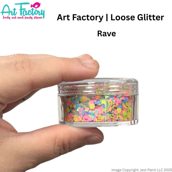 Art Factory | Loose Chunky Glitter - UV Rave (30ml jar)