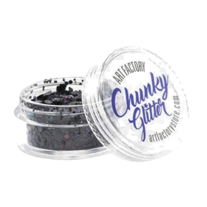 Art Factory | LOOSE Chunky Glitter - RAVEN (30ml jar)