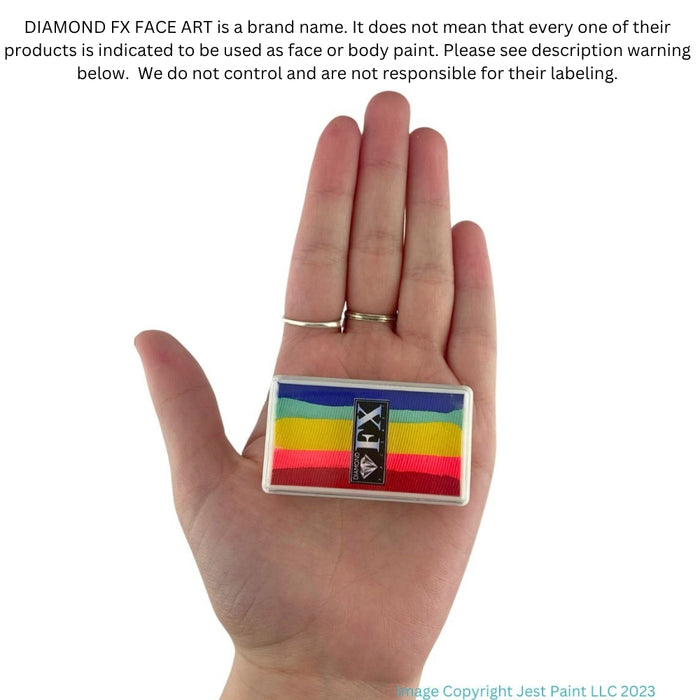 DFX Special Effects Paint Rainbow Cake - Small Real Rainbow (RS30-60)  Approx. 16ml / .54 fl oz  #37 (SFX - Non Cosmetic)