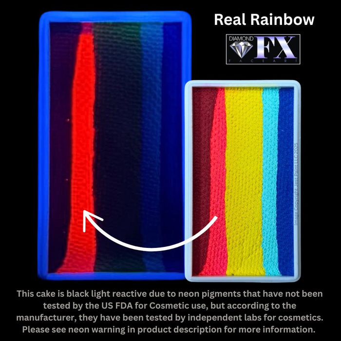 DFX Special Effects Paint Rainbow Cake - Small Real Rainbow (RS30-60)  Approx. 16ml / .54 fl oz  #37 (SFX - Non Cosmetic)