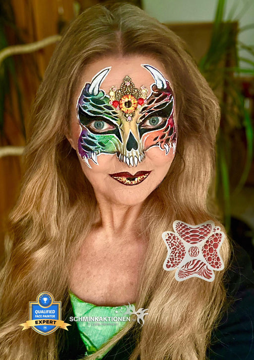 PK | FRISBEE Face Painting Stencil | NEW Mylar - Animal Prints - D4