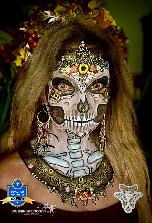 PK | FRISBEE Face Painting Stencil | NEW Mylar - Bold Crowns (Large Designs) - A6 - While Supplies Last!