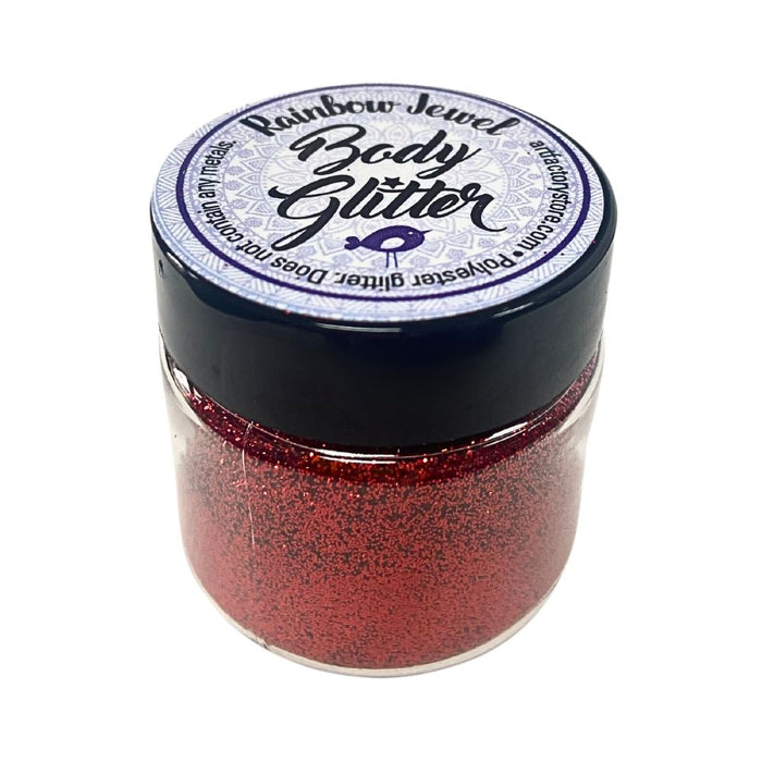 Art Factory | Rainbow Jewel Body Glitter - Red  (1oz Jar)