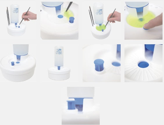 Masterson Art Products | Fresh Water Rinse Well Face Paint Brush Cleaning System