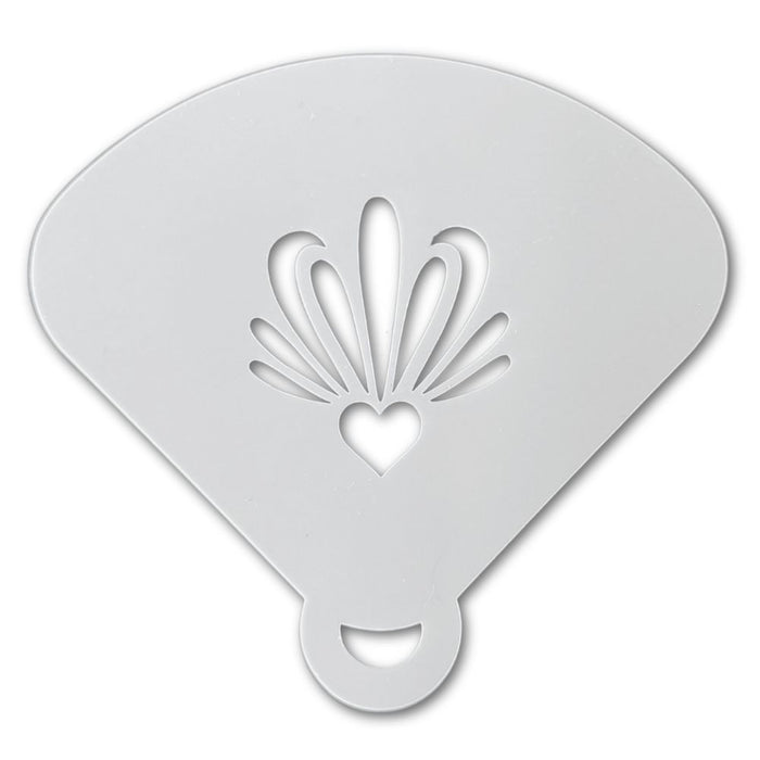 Ooh! Face Painting Stencil | LodieUp HEART Brush Strokes (SB04)