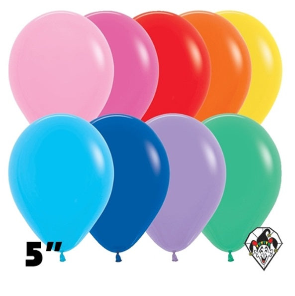 Sempertex Batallatex | Latex Balloons - 5" ROUND FASHION Assortment - 100ct  (51000)