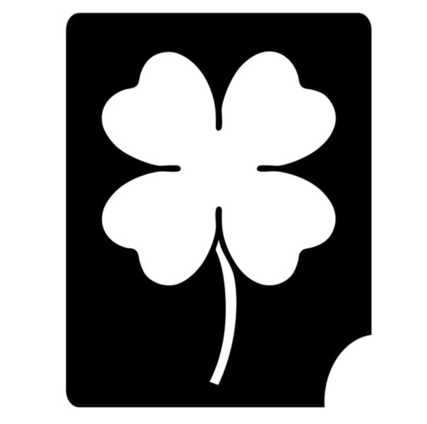 Four leaf Clover  Glitter Tattoo Stencil – Henna Caravan