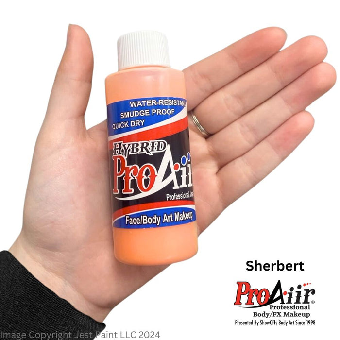 ProAiir Alcohol Based Hybrid Airbrush Body Paint 2oz - Sherbert Orange (Special FX - Non Cosmetic)