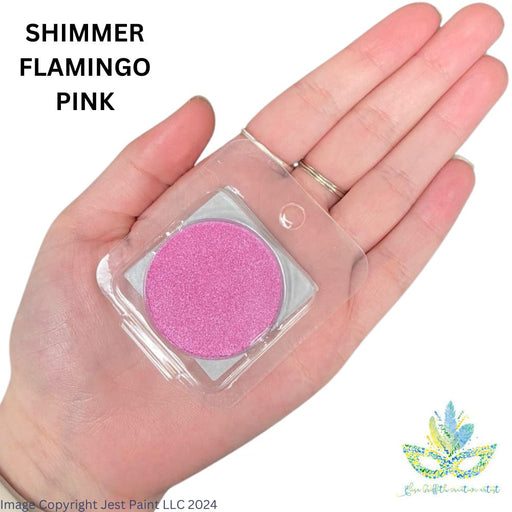Color Me Pro Face Painting Powder by Elisa Griffith | Shimmer Flamingo Pink (3.5 gr)