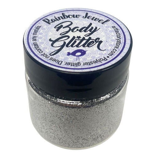 Art Factory | Rainbow Jewel Body Glitter - Silver (1oz Jar)