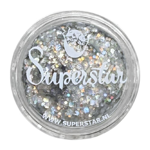 Superstar | Chunky Glitter Cream - Silver Starlight (10gr Jar)